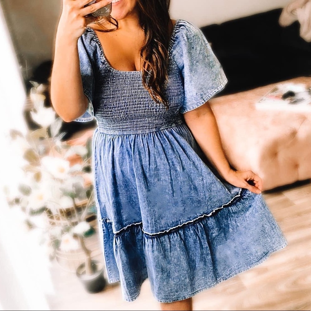 Aurora Acid Washed Dress